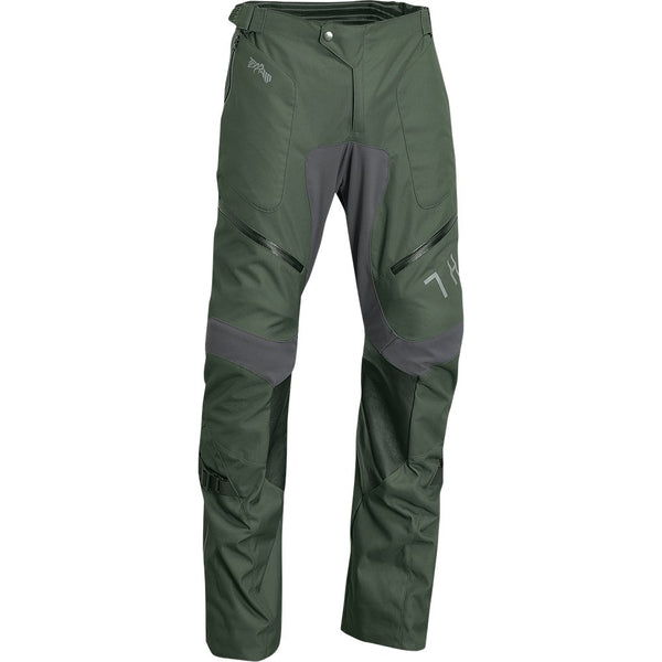 Thor Terrain Over-The-Boot Pants - Army Green / ChARCoal - Us 36