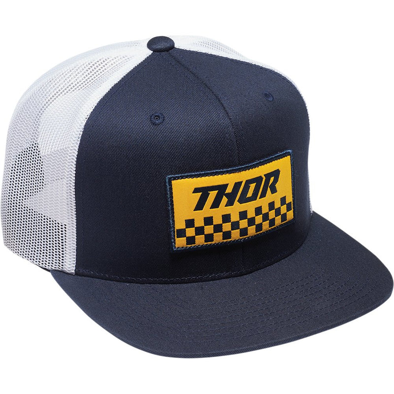 Thor Checker Hat - Navy/White 2501-3995