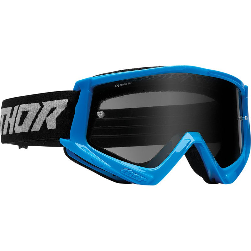 Thor Combat Sand Goggle - Racer - Blue/Gray - Smoke Lens 2601-2695