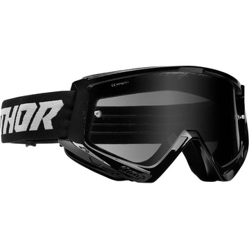 Thor Combat Sand Goggle - Racer - Black/Gray - Smoke Lens 2601-2693