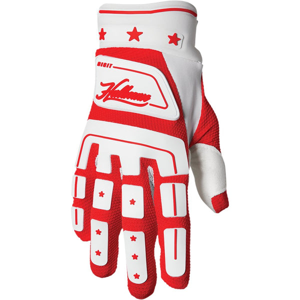 Thor Hallman Digit Gloves - White/Red - Medium 3330-6784