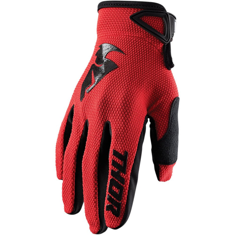Thor Sector Gloves - Red/Black - Medium 3330-5873