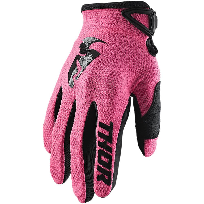 Thor Women's Sector Gloves - Pink/Black - Large 3331-0189