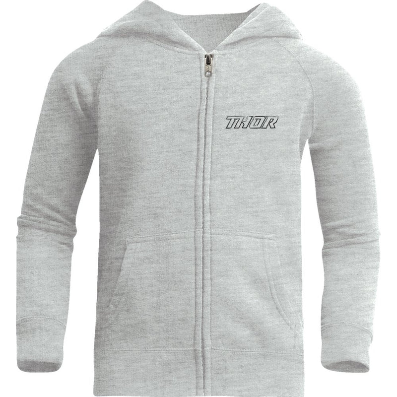 Thor Youth Aerosol Zip-Up Fleece Sweatshirt - Nickel - Medium 3052-0686