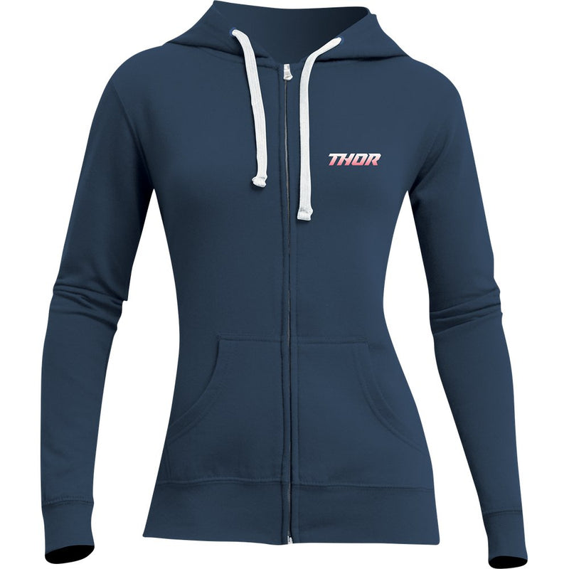 Thor Women's Halo Zip-Up Hooded Sweatshirt - Navy - XL 3051-1190