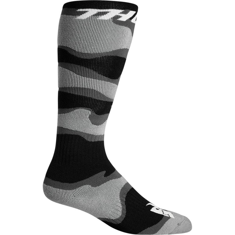 Thor MX Camo Socks - Gray/White - Size 10-13 3431-0670