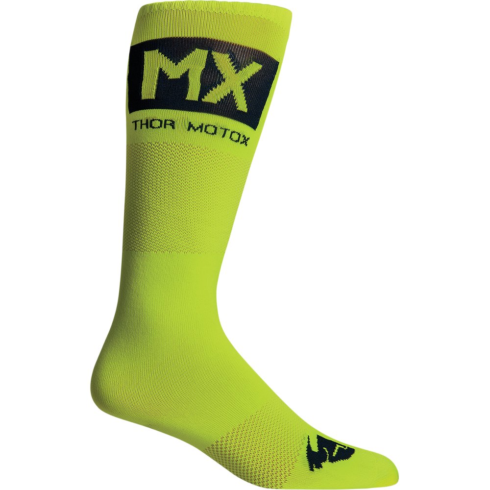 Thor MX Cool Socks - Acid/MIdnight Black - Size 6-9 3431-0665