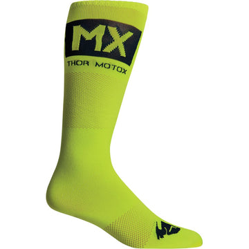 Thor MX Cool Socks - Acid/MIdnight Black - Size 6-9 3431-0665