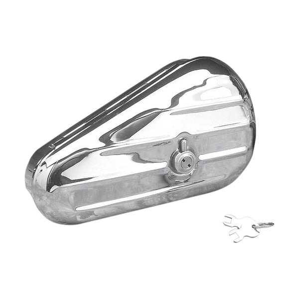 Drag Specialties Left Teardrop Toolbox - Chrome 74348