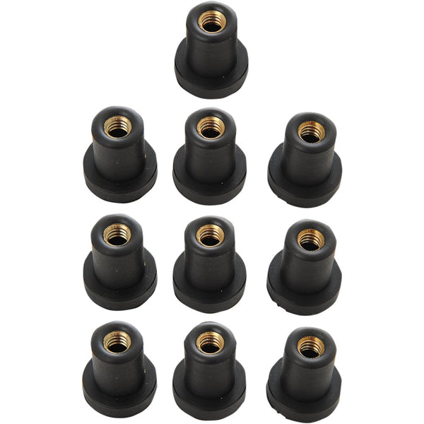 Drag Specialties Nuts - Well - 1/4-20 - 10-Pack 62309