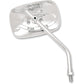 Emgo Mirror - "Ride Free" - Side View - Rectangle - M10 x 1.25 - Chrome - Right 20-31754A