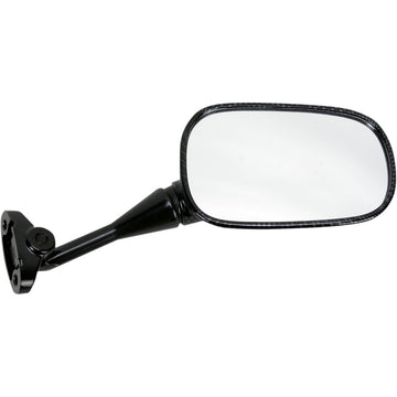 Emgo Mirror - Side View - Carbon Fiber - Rectangle - Right - Honda 20-87023