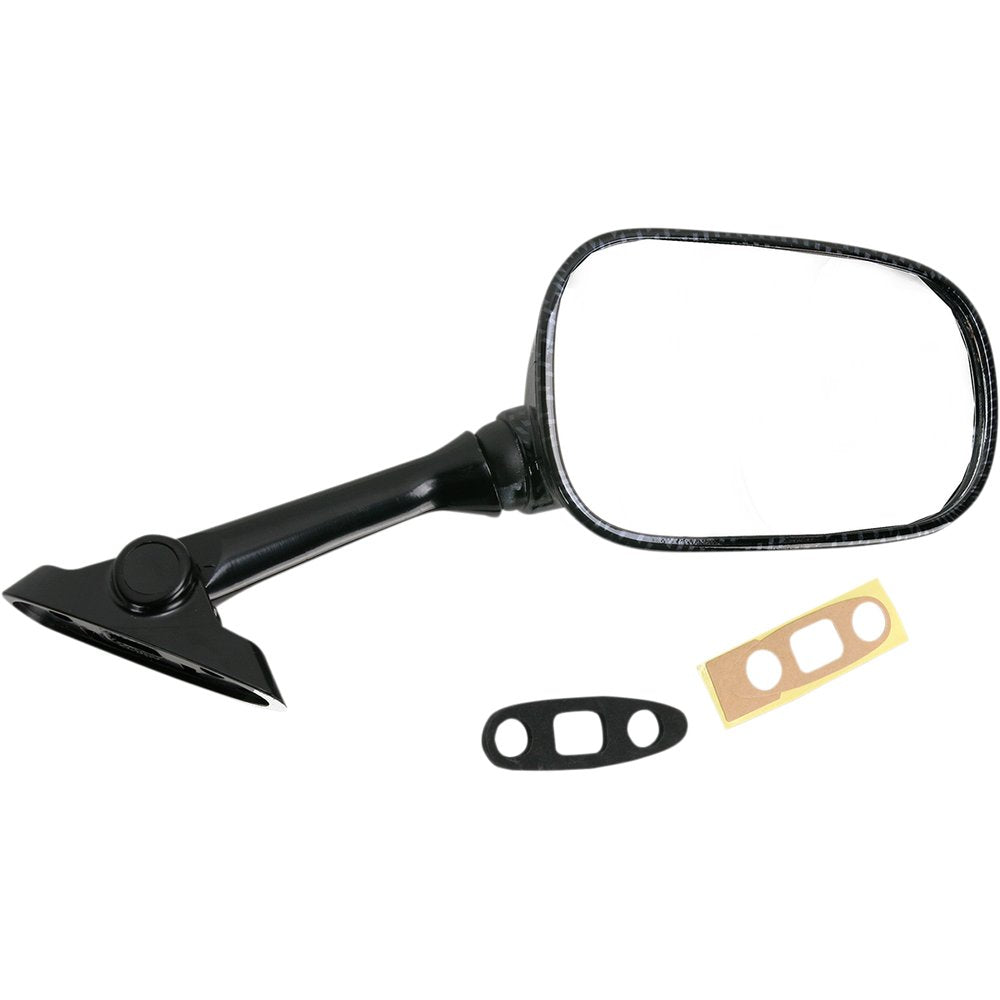 Emgo Mirror - Side View - Carbon Fiber - Rectangle - Right - Suzuki 20-69723