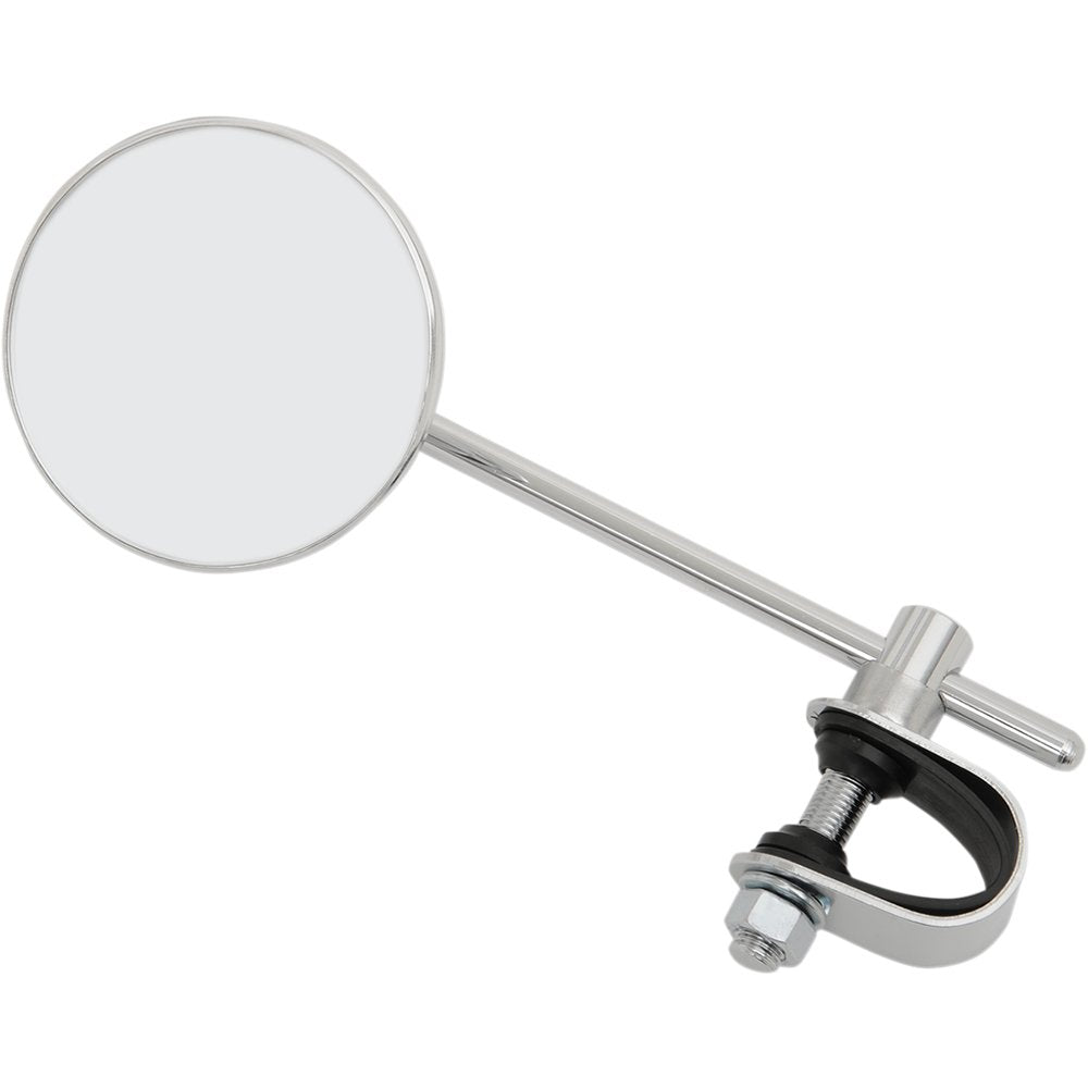 Emgo Mirror - Side View - Round - Chrome - 6" Stem - Left/Right - Each 20-06816
