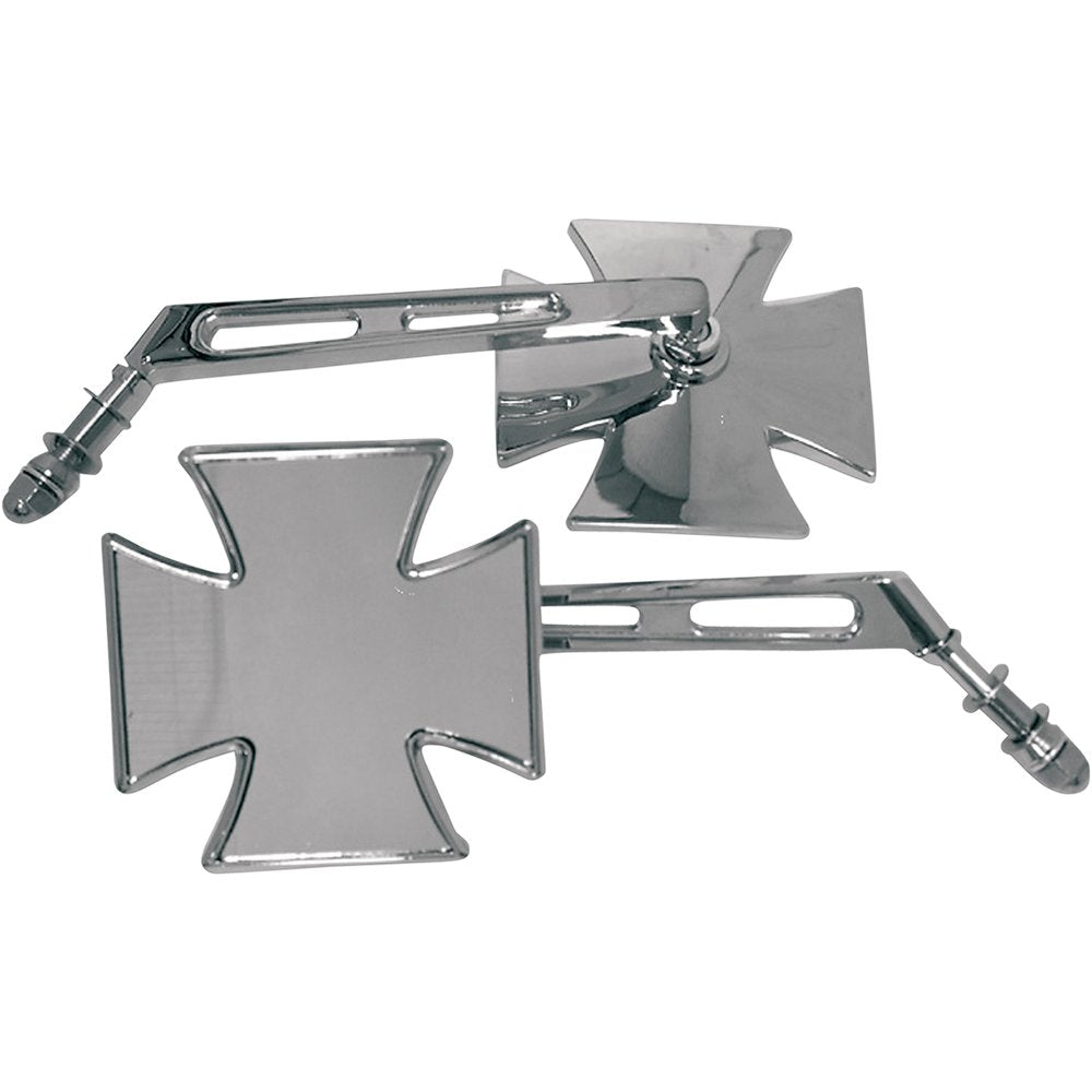 Emgo Mirror - Side View - Maltese Cross - Split Stem - Left - Bolt-On - Each 20-34862A