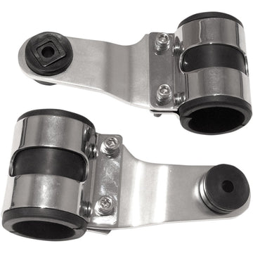 Emgo Headlamp Bracket - Chrome 66-35850