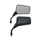 Emgo Mirror - Roadhawk - Side View - Rectangle - Short - M10 x 1.25 | M10 x 1.25 (Left Hand) - Black 20-25150