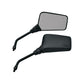 Emgo Mirror - Roadhawk - Side View - Rectangle - Long - M10 x 1.25 - Black 20-25105