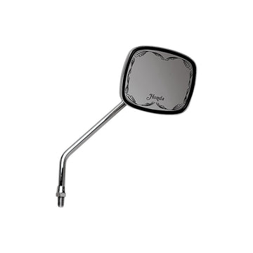 Emgo Mirror - Die-Cast - Honda Scrolled - Side View - Rectangle - M10 x 1.25 - Chrome - Left/Right 20-21720