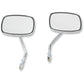 Emgo Mirrors - Side View - Plain Face/Rectangle - Short Stem - Left/Right - Screw-In - Pair 20-21706