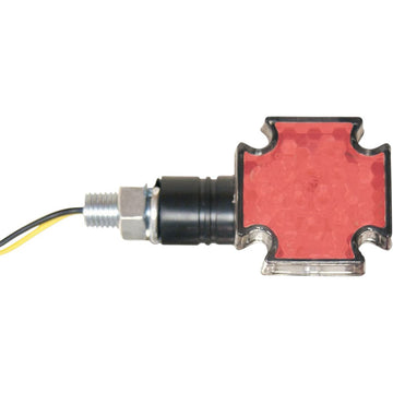 Emgo LED Maltese Marker Lights - Black/Red 61-99154