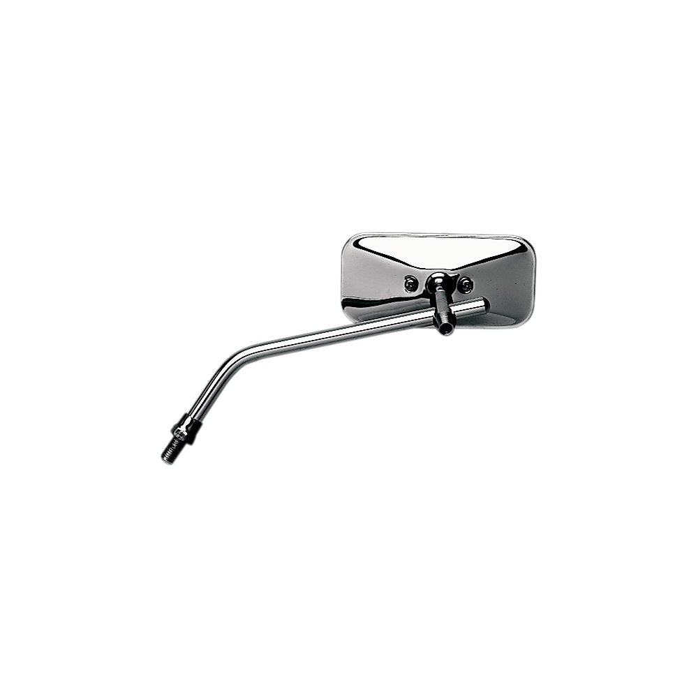Emgo Mirror - Stamped - Chopper - Side View - Rectangle - M10 x 1.25 - Chrome - Left 20-34814