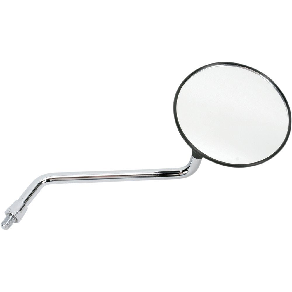 Emgo Mirror - Side View - Round - Black w/Chrome Stem - Right 20-31902