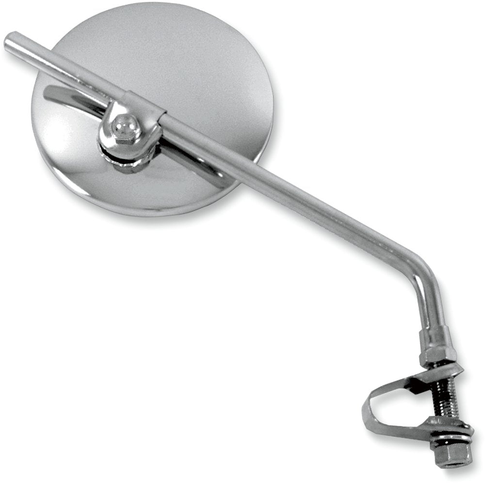 Emgo Mirror - Side View - Round - 9" Stem - Chrome - Each - Universal 20-43000