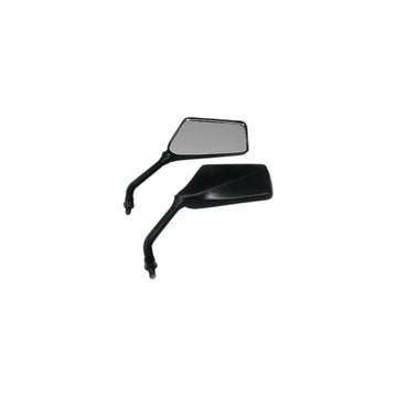 Emgo Mirror - Trimline - Side View - Rectangle - M10 x 1.25 (Left Hand) - Black 20-97120