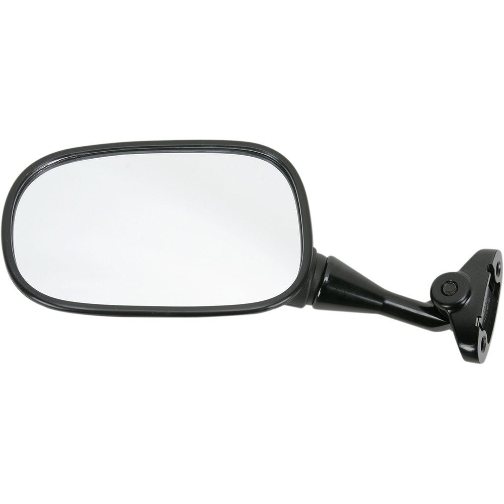 Emgo Mirror - Side View - Oval - Black - Left 20-87032