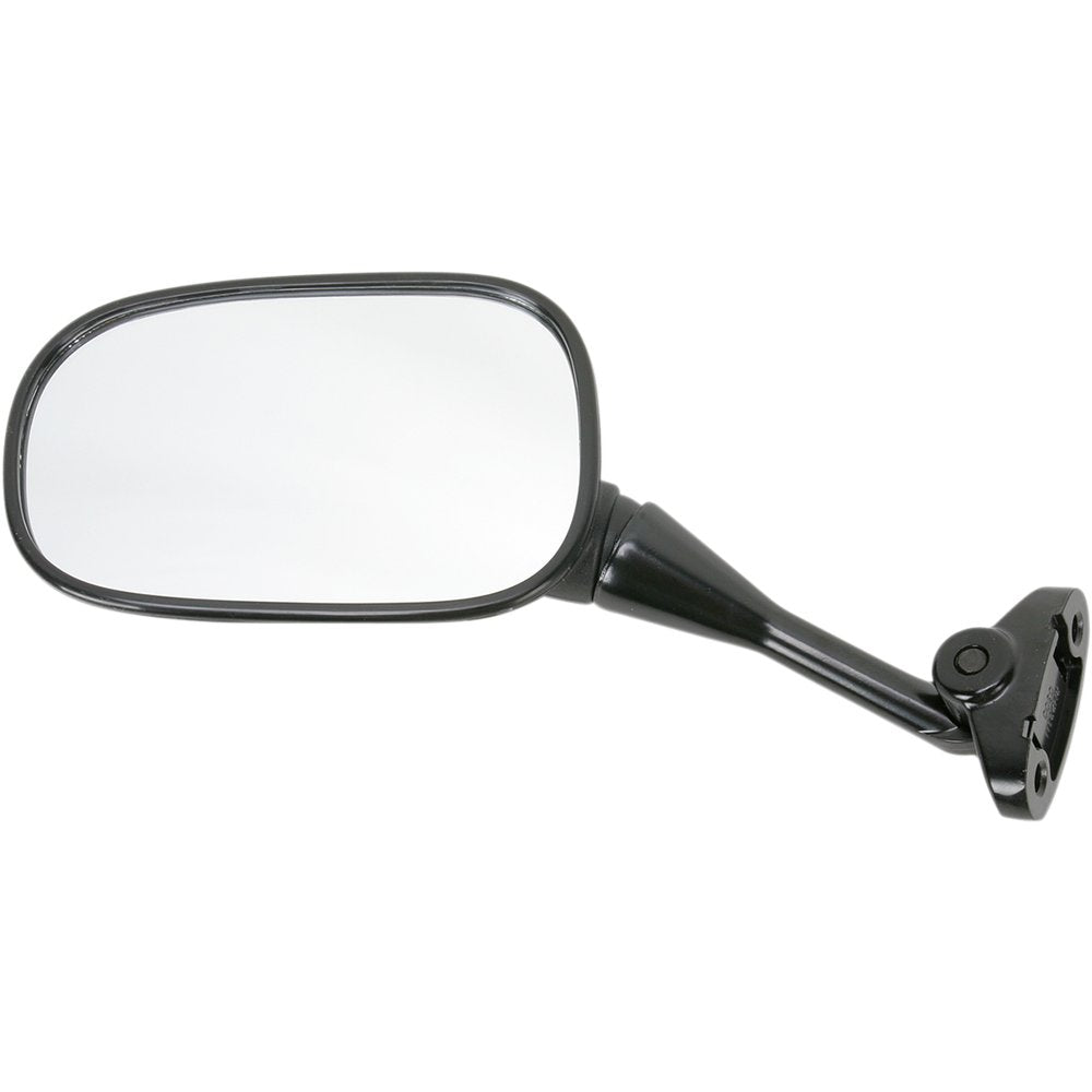 Emgo Mirror - Side View - Oval - Black - Left 20-87022
