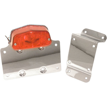 Emgo Taillight License Plate Bracket - Red Lens 62-21550