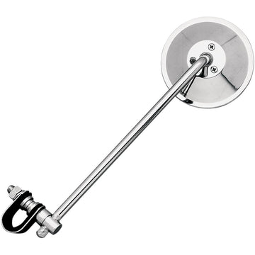 Emgo Mirror - Side View - Round - 10" Stem - Chrome - Each - Universal 20-06810