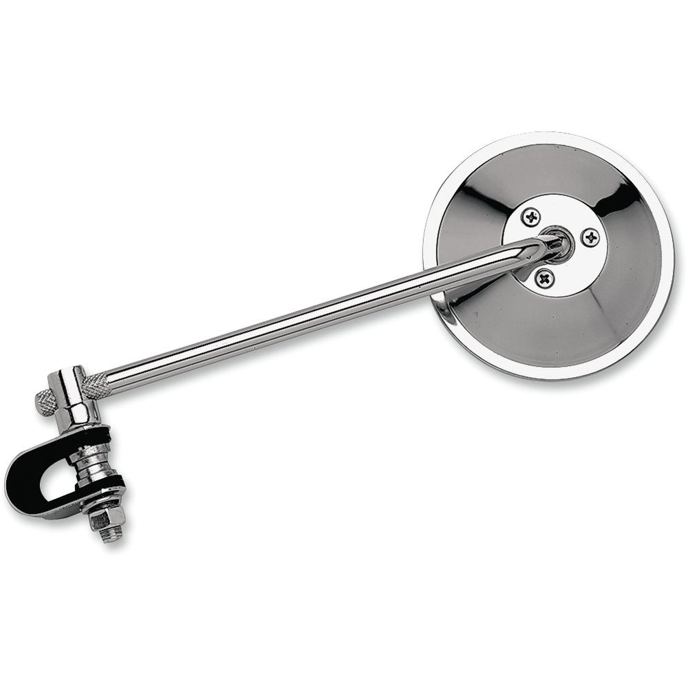 Emgo Mirror - Side View - Round - 8" Stem - Chrome - Each - Universal 20-06808