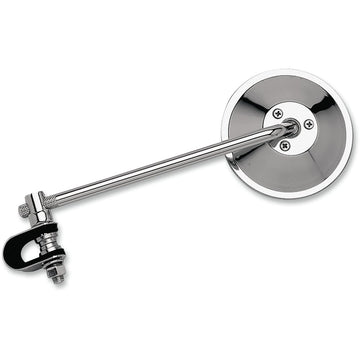 Emgo Mirror - Side View - Round - 8" Stem - Chrome - Each - Universal 20-06808