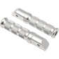 Emgo Rear Footpegs - Silver - Honda 50-11261