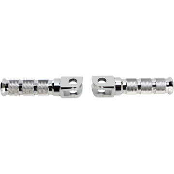 Emgo Front Footpegs - Silver - Suzuki 50-11231