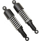 Emgo Custom Shorty Shocks with Shroud - Black Body/Chrome Spring Finish - Eye Lowering 17-05701