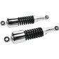Emgo Custom Shorty Shocks with Shroud - Chrome Body/Black Spring Finish - Eye Lowering 17-05700