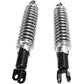 Emgo Custom Shorty Shocks with Shroud - Black Body/Chrome Spring Finish - Clevis Lowering 17-05697