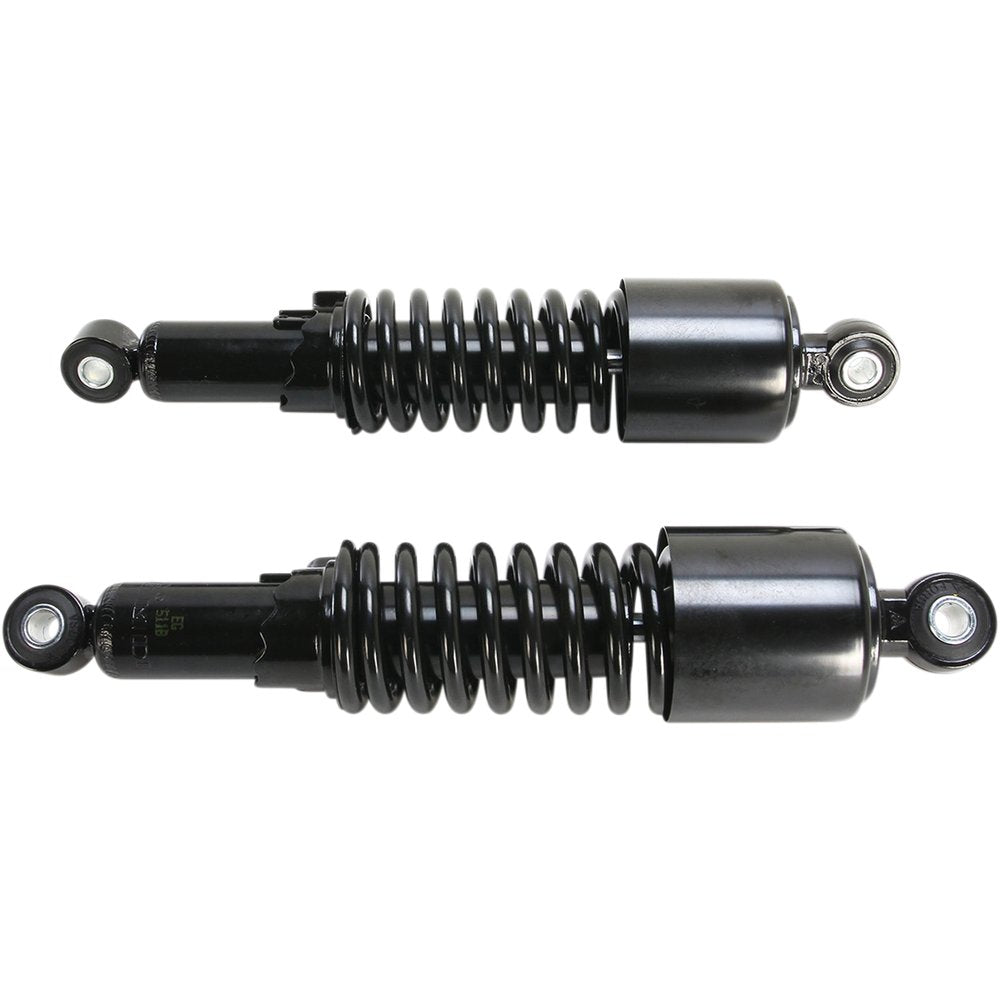 Emgo Custom Shorty Shocks with Shroud - Black Body/Black Spring Finish - Eye Lowering 17-05693B