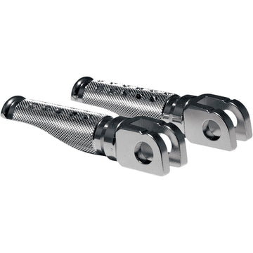 Emgo Footpegs - Slash-Cut - Silver 50-11231A