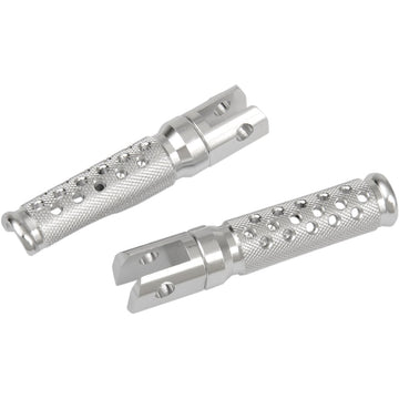 Emgo Footpegs - Slash-Cut - Silver 50-11211A