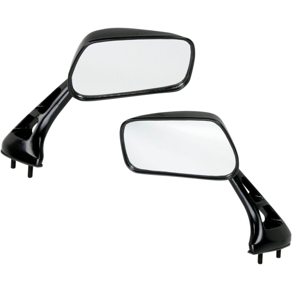 Emgo Mirrors - GSX-R/Mini - Side View - Rectangle - Black - Pair 20-69760