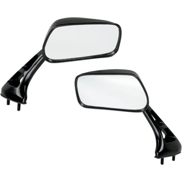 Emgo Mirrors - GSX-R/Mini - Side View - Rectangle - Black - Pair 20-69760
