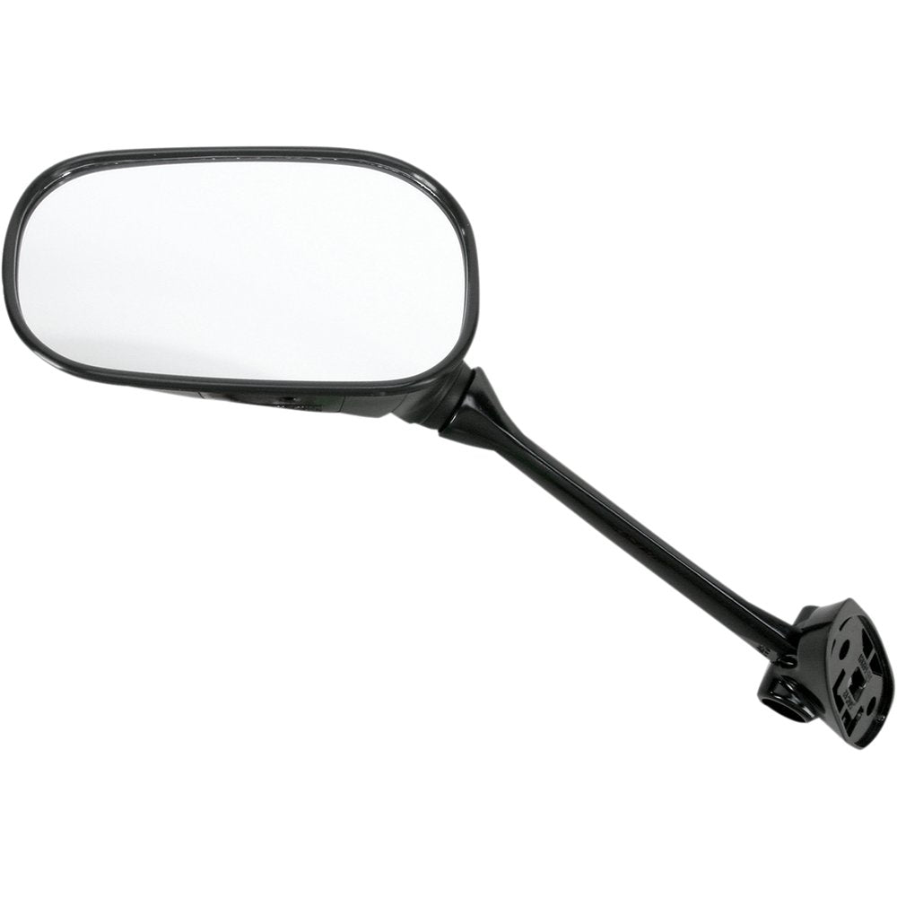 Emgo Mirror - Side View - Oval - Black - Left 20-97212
