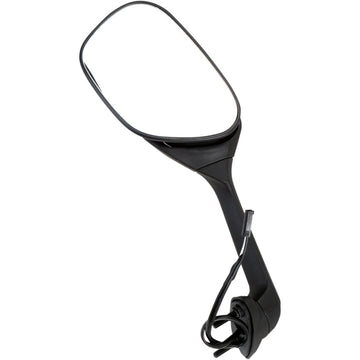 Emgo Mirror - Side View w/Integrated Turn Signals - Oval - Black - Left 20-55262