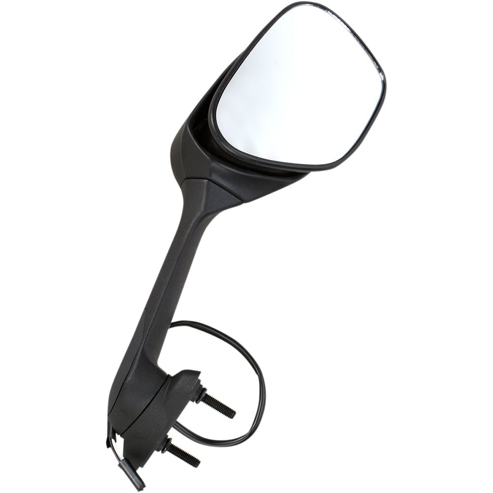 Emgo Mirror - Side View w/Integrated Turn Signals - Oval - Black - Right 20-55261