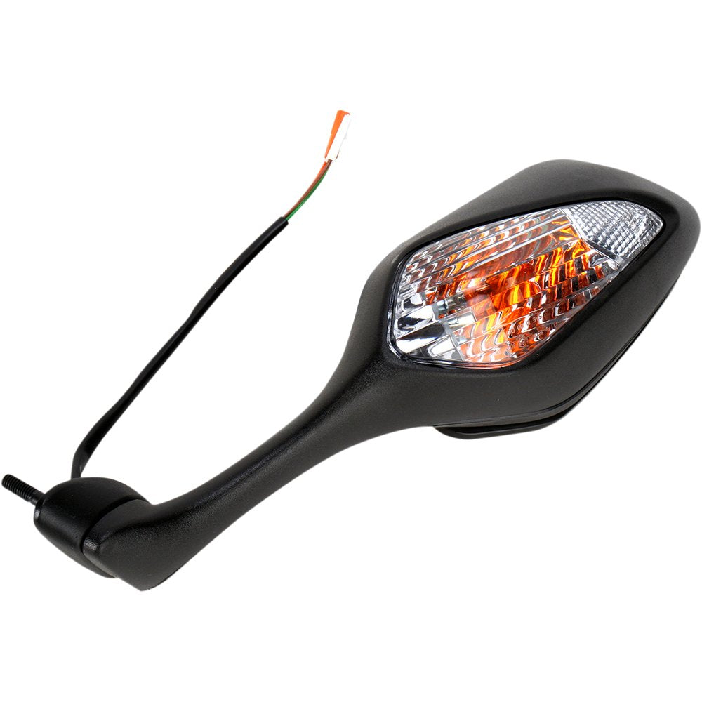 Emgo Mirror - Side View w/Integrated Lighting - Polygon - Black - Left 20-35262