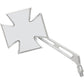 Emgo Mirror - Maltese - Side View - Cross - Chrome - Left - Universal 20-34864A
